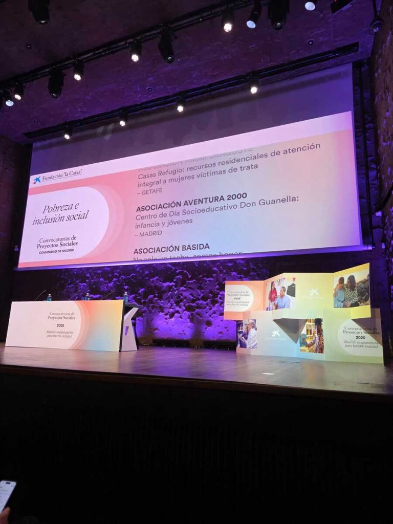 Acto de Presentación de los Resultados de la Convocatoria de Proyectos Sociales Comunidad de Madrid 2025 de la Fundacion La Caixa, en el Aud