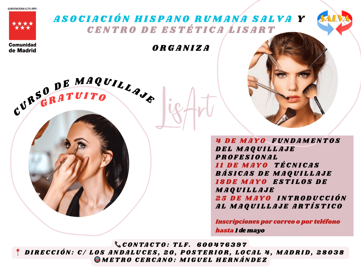 CURSO DE maquillaje 2026, ES, A4