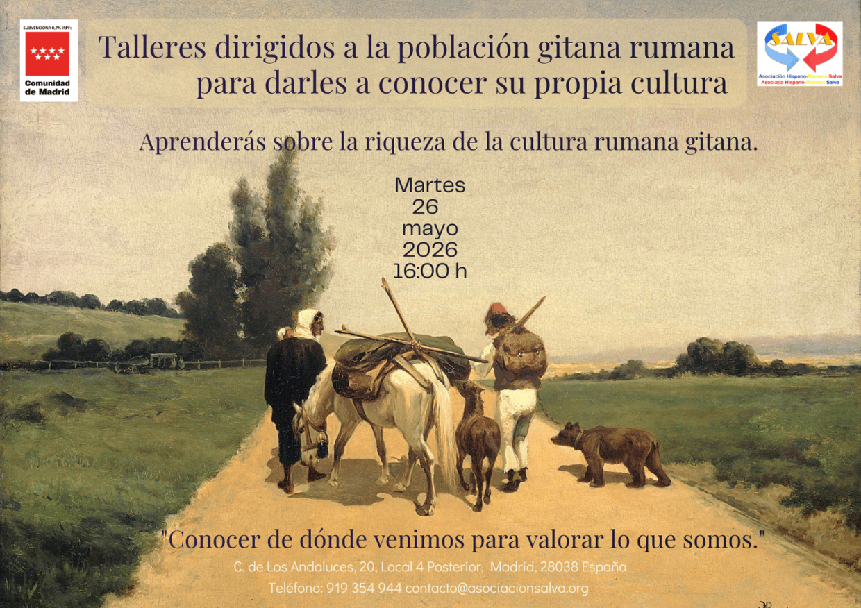 Talleres dirigidos a la población gitana rumana para darles a conocer su propia cultura 2026
